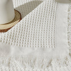 Cotton tablecloth,White tablecloth,Rectangle tablecloth,Square tablecloth,Housewarming gift,Dining tablecloth